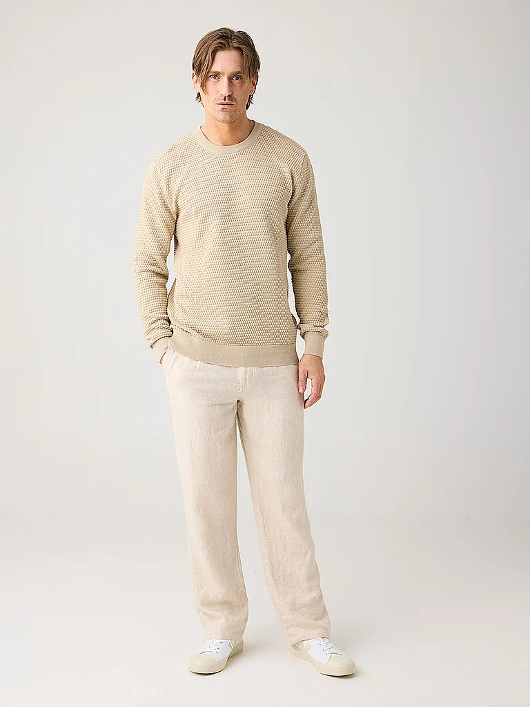 Knowledge Cotton Apparel Pullover Beige | Xl-image